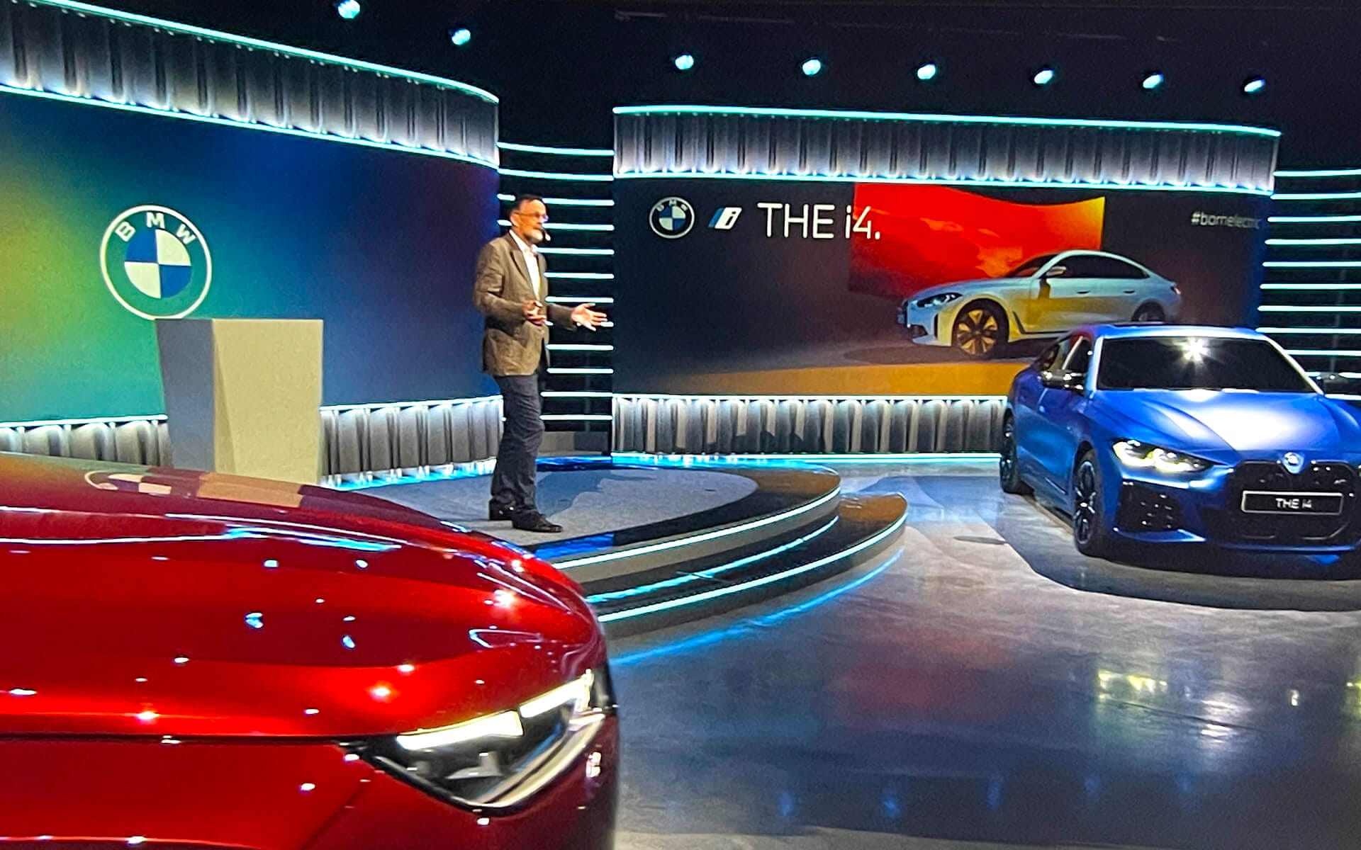 Digitalt event i Studio Flex i samband med lanseringen av BMW i4