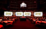 Scenlösning med skärmar till företagsevent i Globen / Avicii Arena