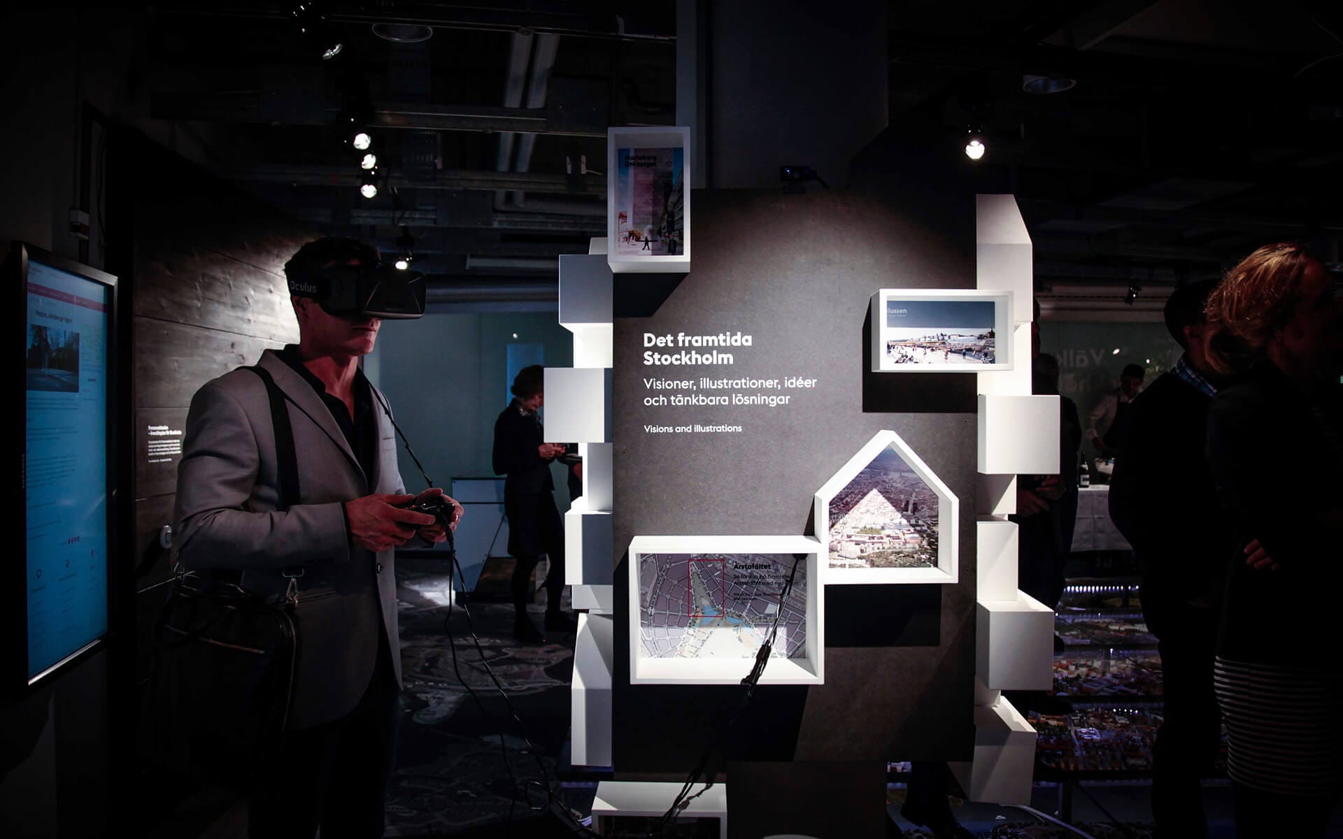 Interaktiv VR-utställning i Stockholmsrummet på Kulturhuset i Stockholm