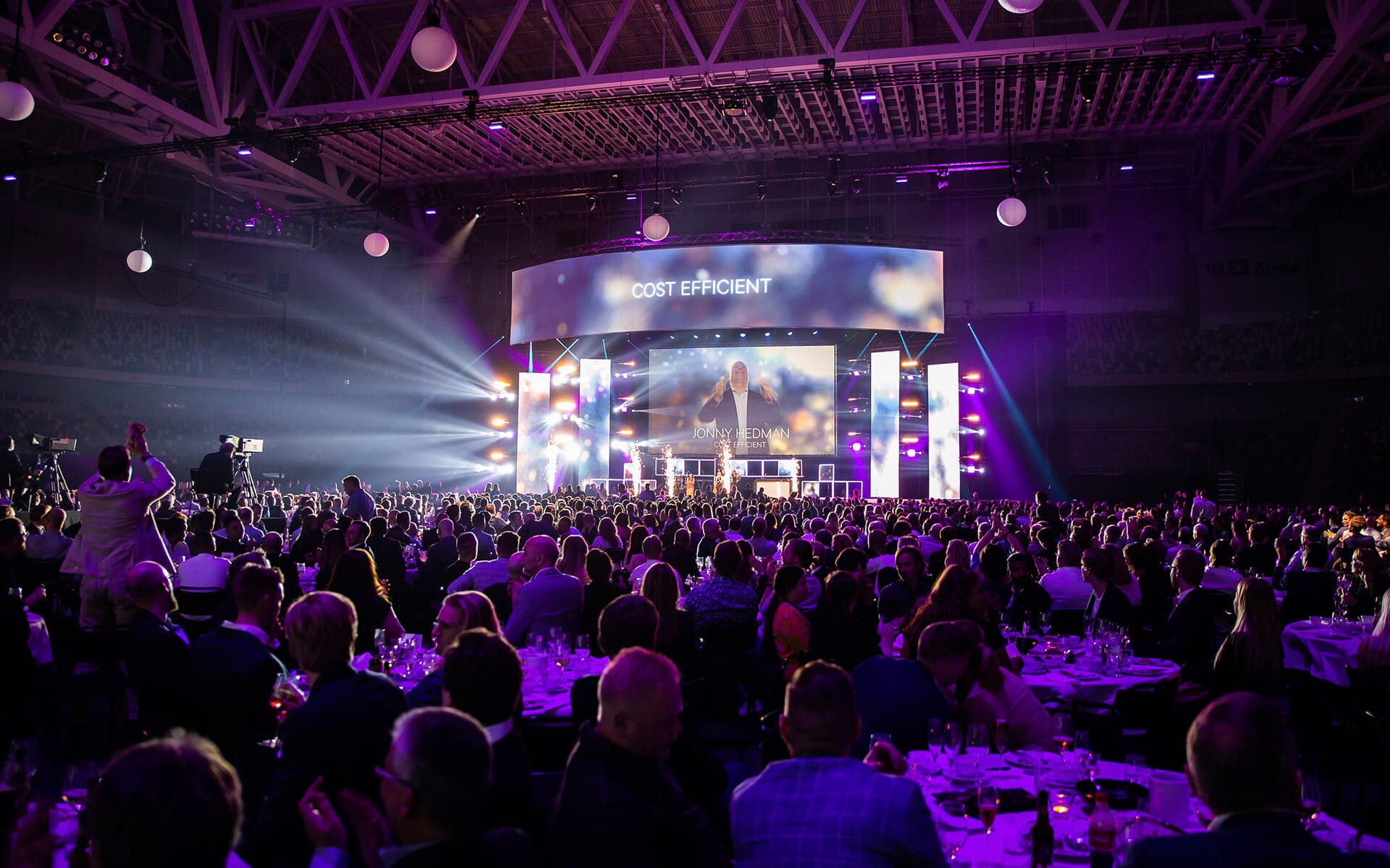 Scenen på Tele2 Awards 2019 i Tele2 Arena